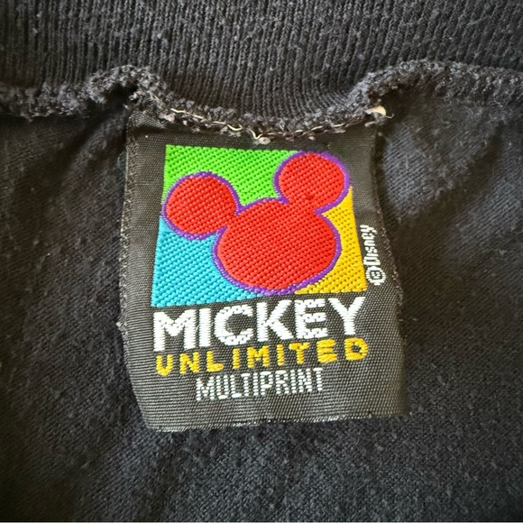 Vintage Single stitch Mickey Disney Unlimited Black mens Medium - Picture 4 of 7